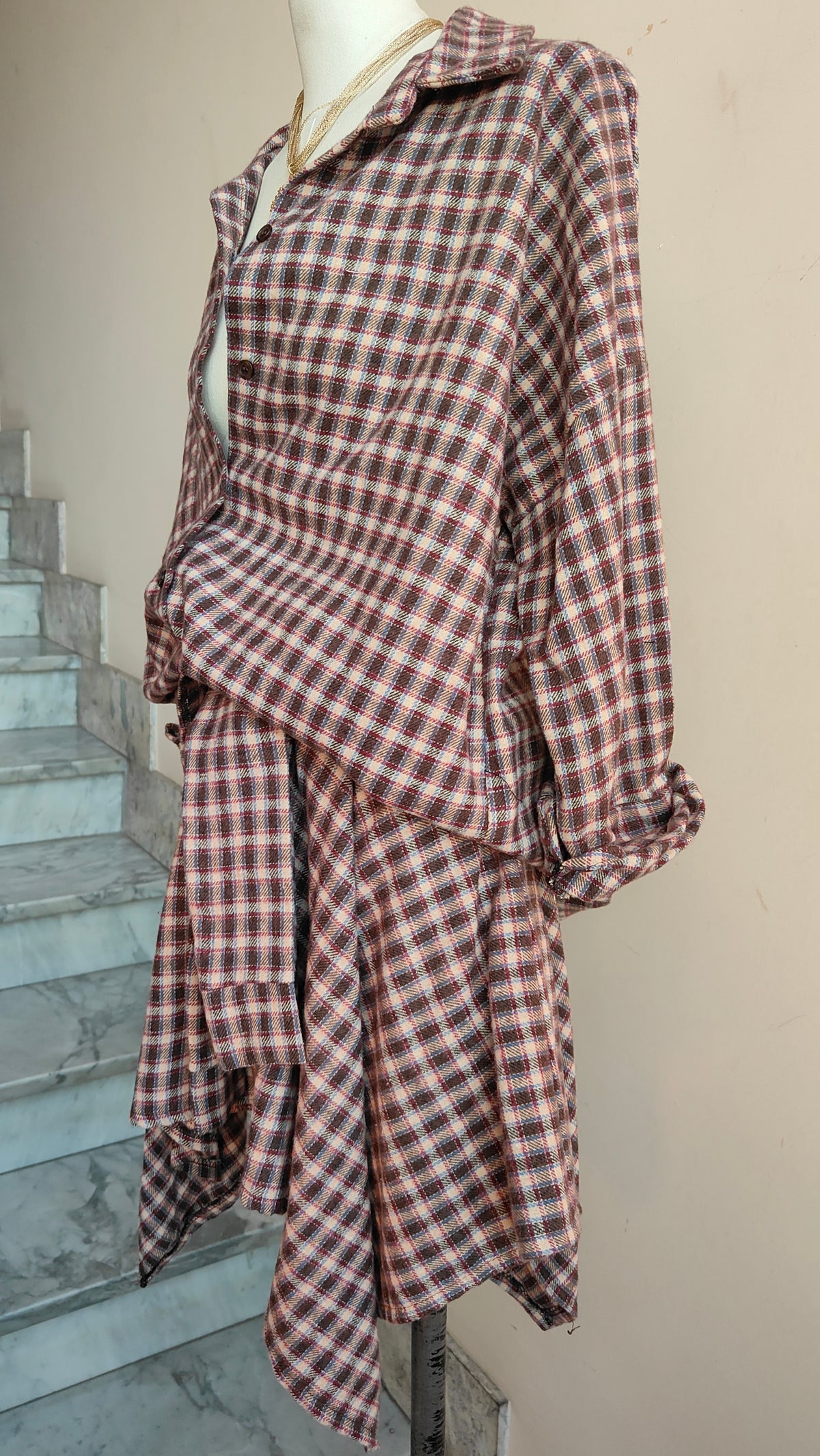 COMPLETO CHECK – CAMICIA & GONNA ASIMMETRICA
