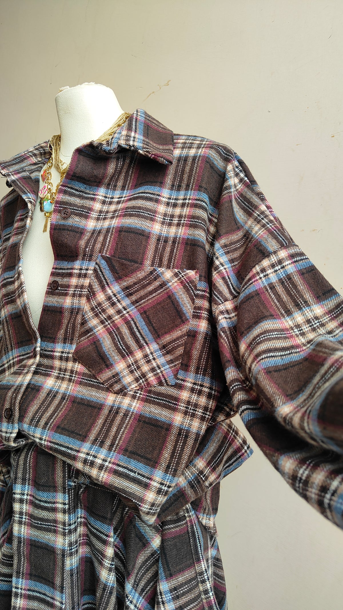 COMPLETO CHECK – CAMICIA & GONNA ASIMMETRICA