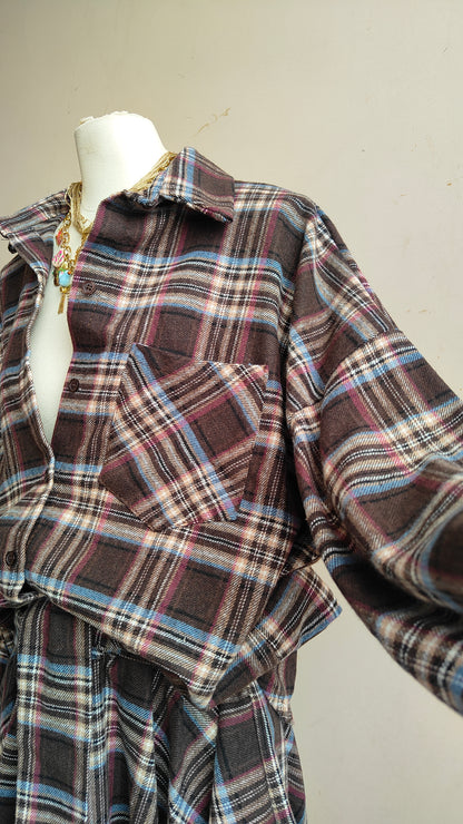 COMPLETO CHECK – CAMICIA & GONNA ASIMMETRICA