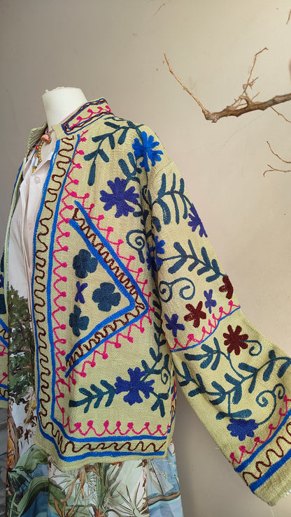 Giacca Boho tasche Canapa