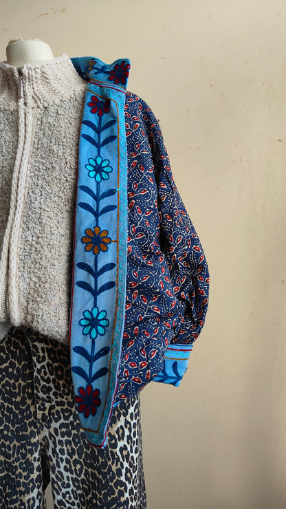 Giacca Boho con Tasche Laterali