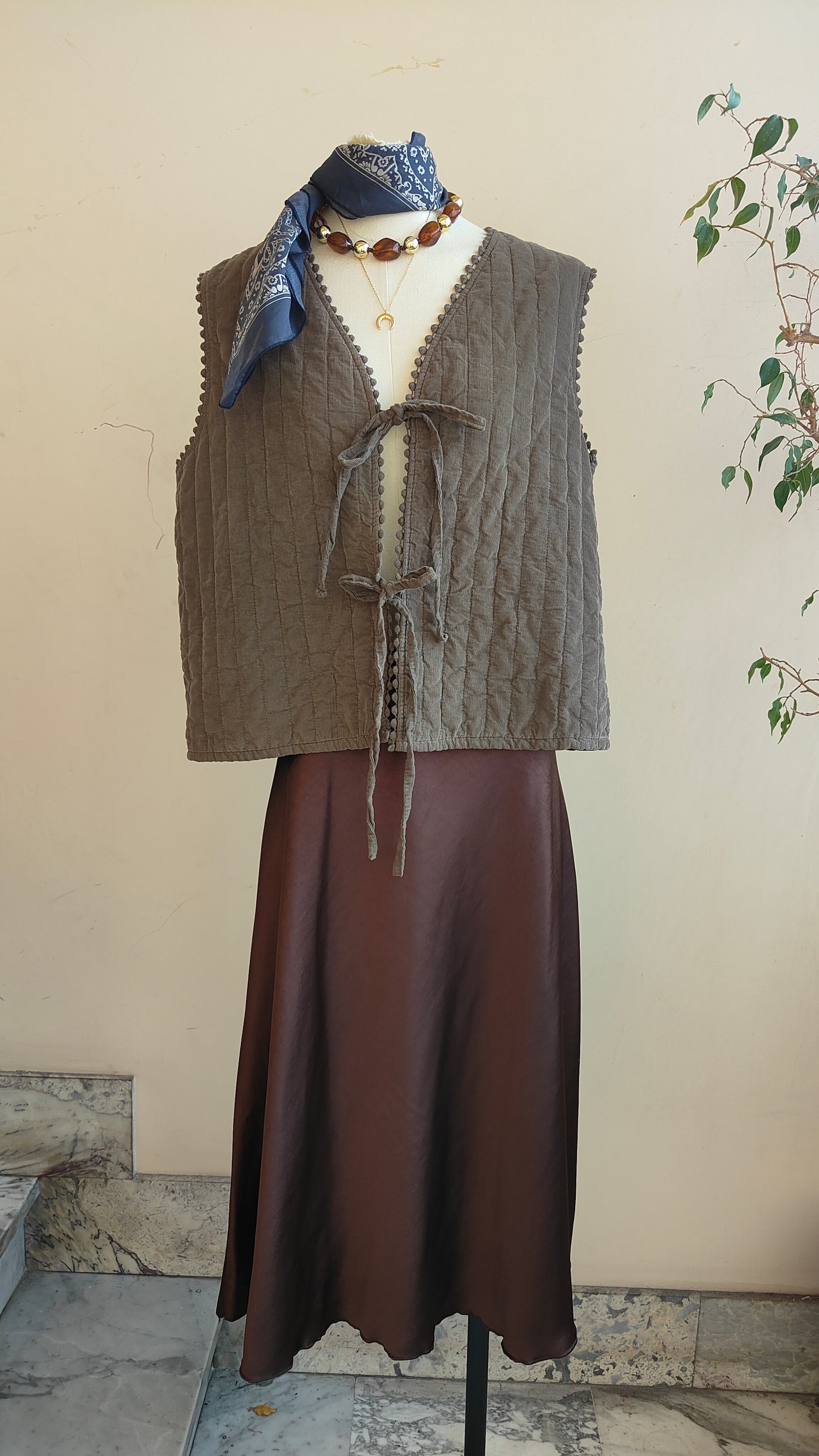 Gilet Trapuntato in Cotone