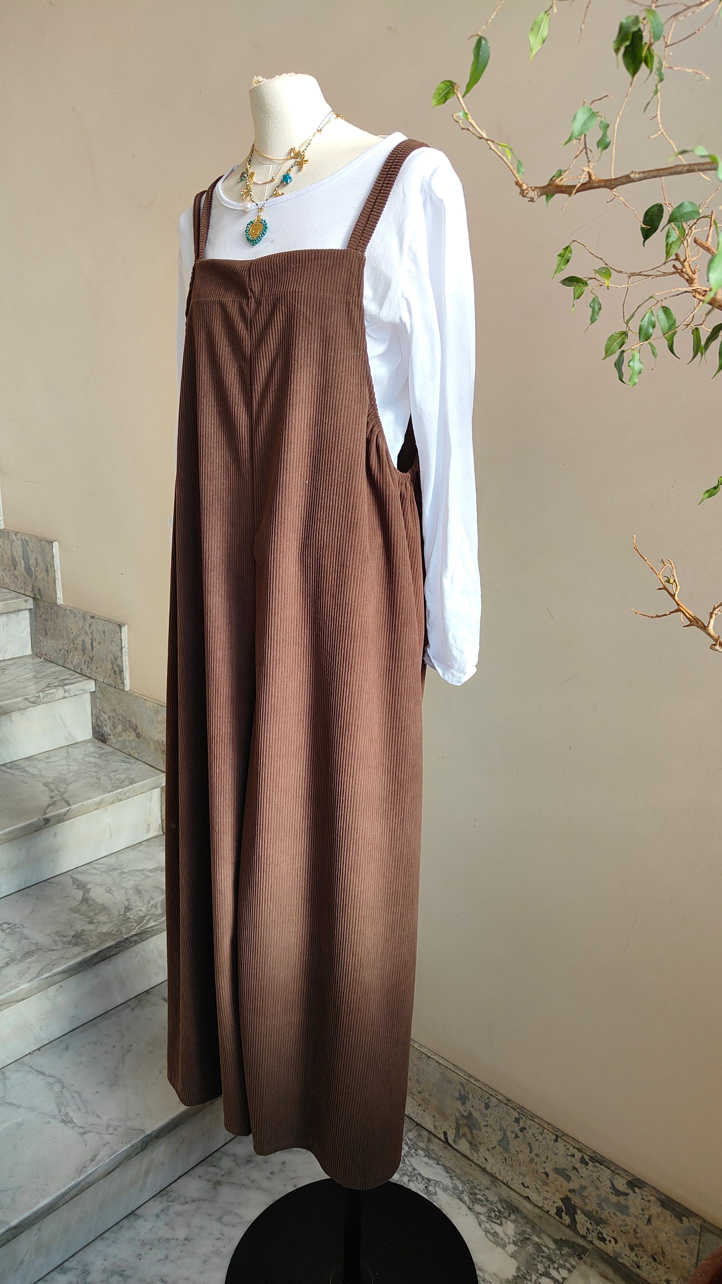 Salopette in Velluto a Coste