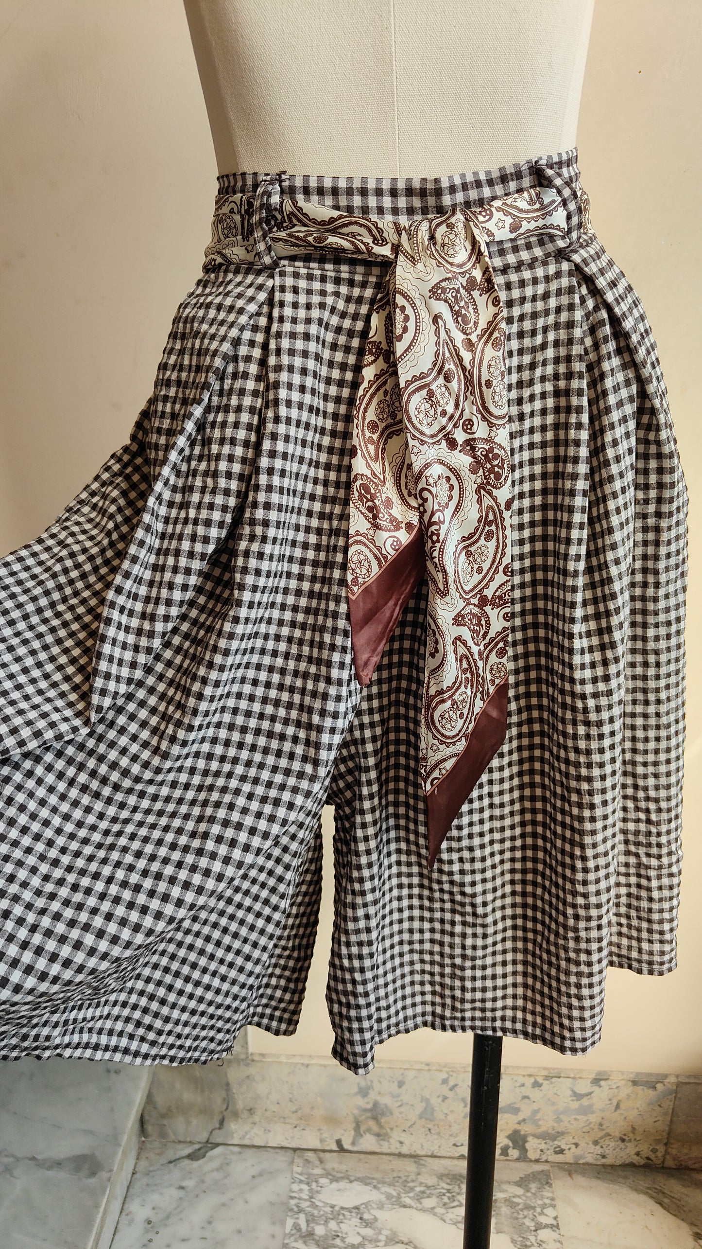Gonna Pantalone Vichy Romance