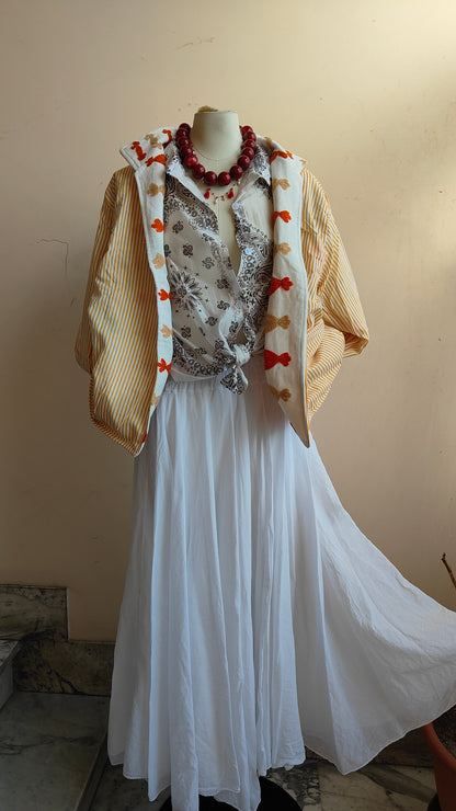 Giacca Boho con Tasche Laterali