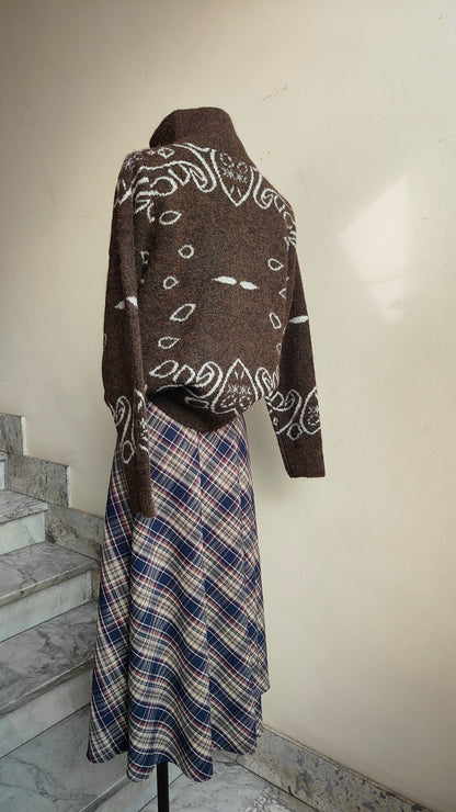 Cardigan Paisley Zip