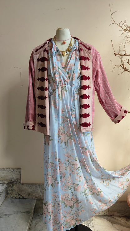 Giacca Boho con Tasche Laterali