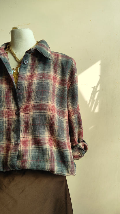 Camicia Tartan Oversize