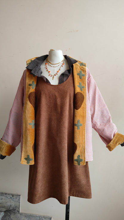 Giacca Boho con Tasche Laterali