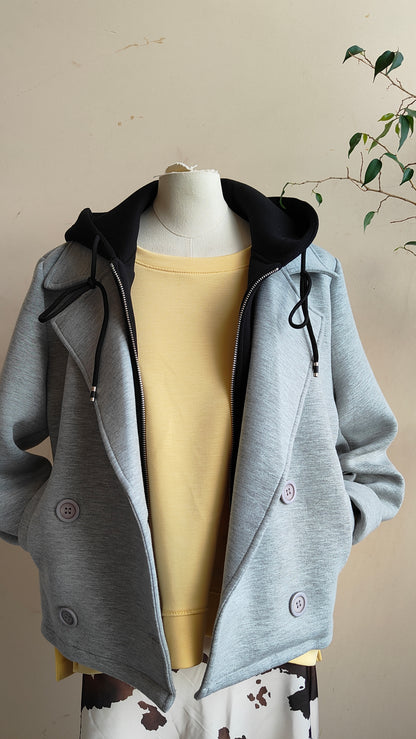 Giacca neoprene cappuccio