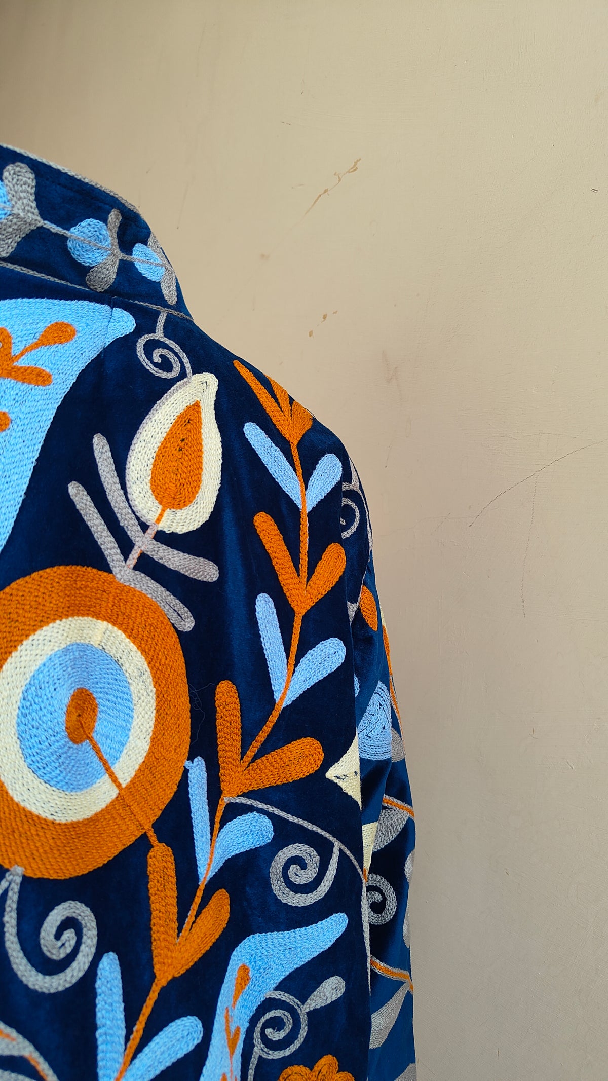 Giacca Boho con Tasche Laterali