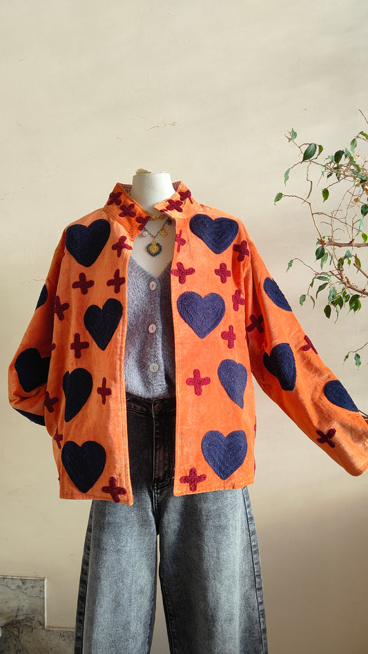 Giacca Boho con Tasche Laterali