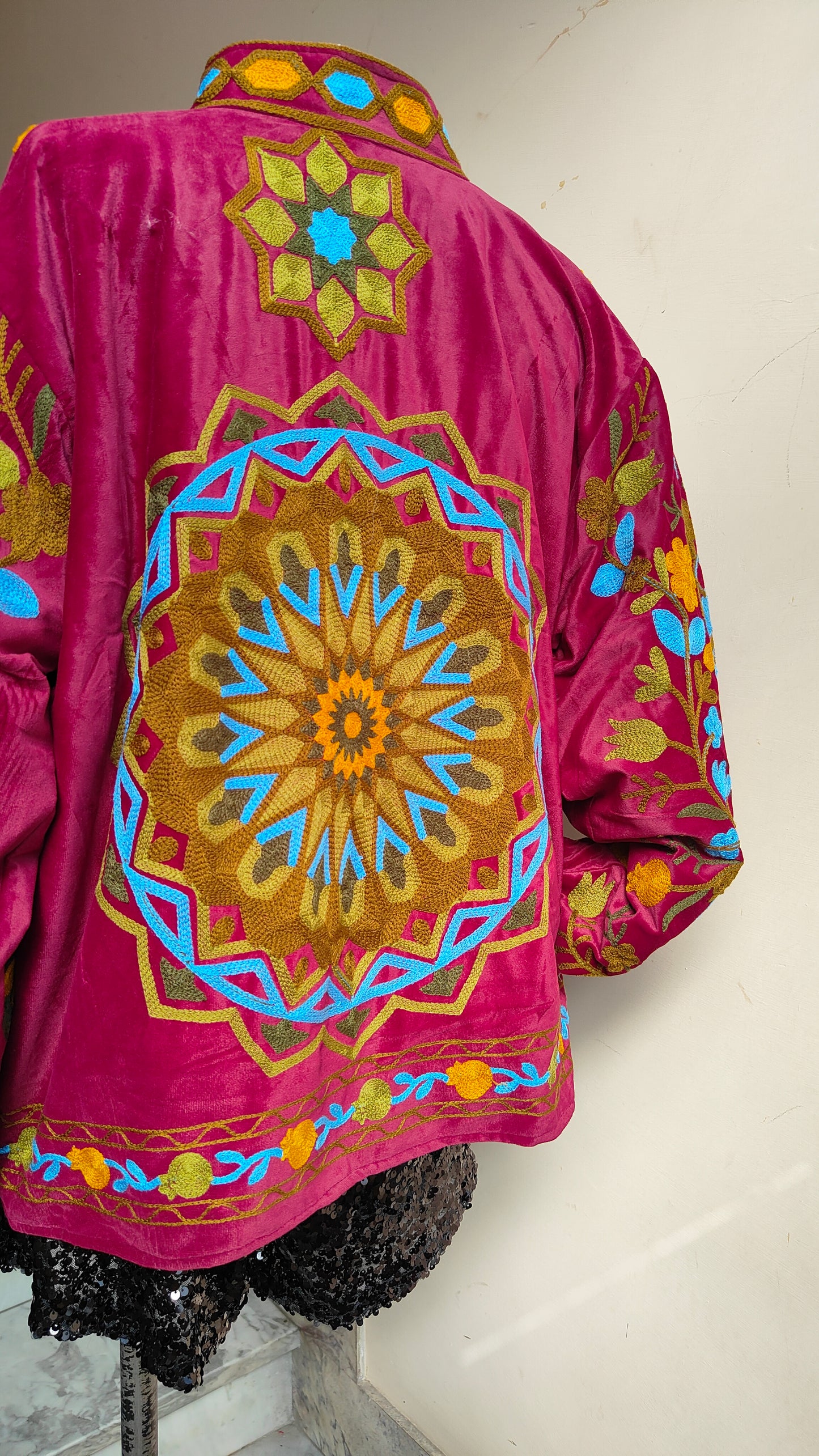 Giacca Boho con Tasche Laterali