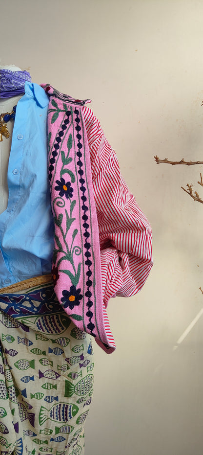 Giacca Boho tasche Canapa
