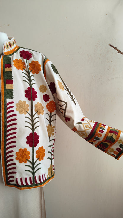 Giacca Boho con Tasche Laterali