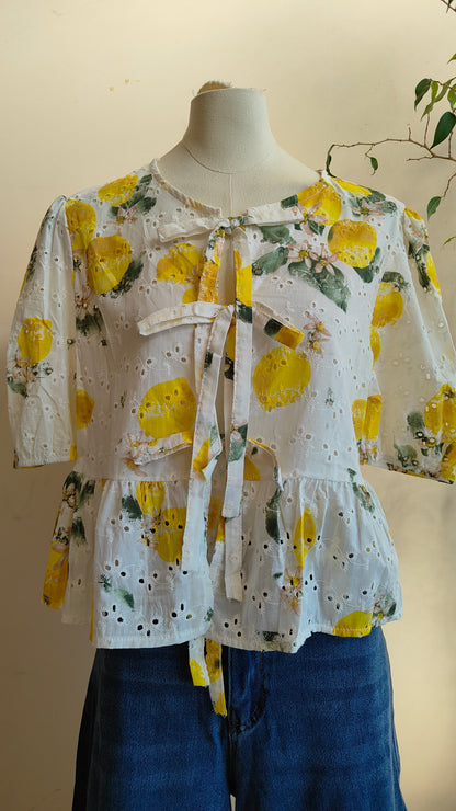 Camicia fiocco limoni