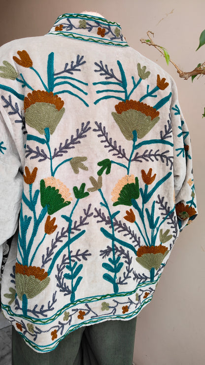 Giacca Boho con Tasche Laterali