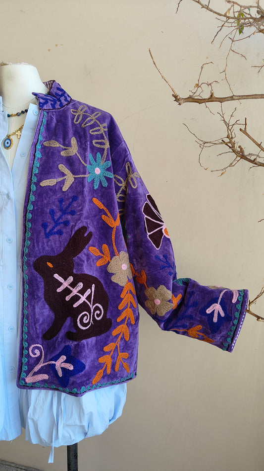 Giacca Boho con Tasche Laterali