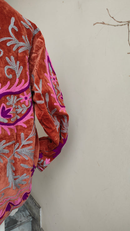 Giacca Boho con Tasche Laterali