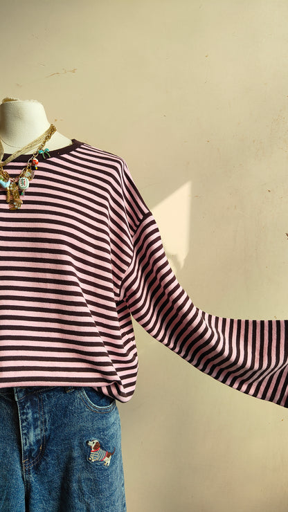Maglia Over a Righe