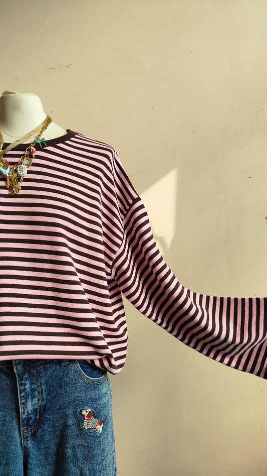 Maglia Over a Righe