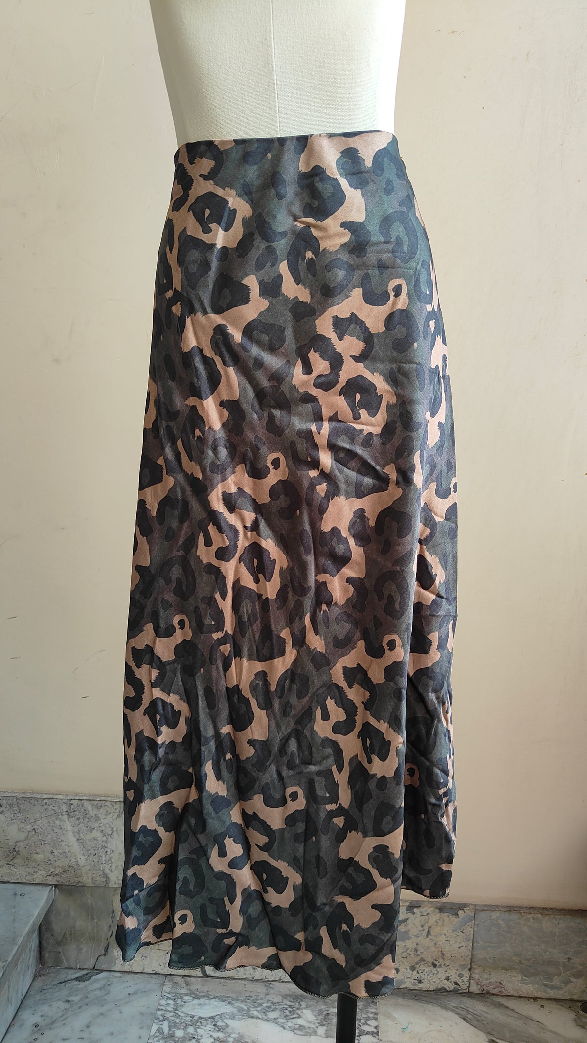 Gonna Animalier Satin