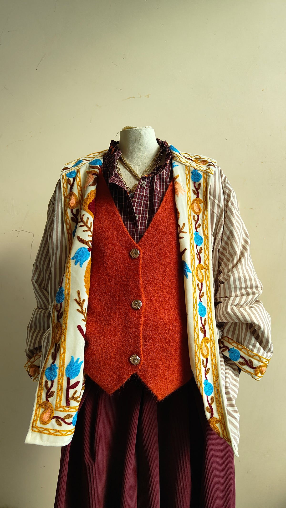 Giacca Boho con Tasche Laterali