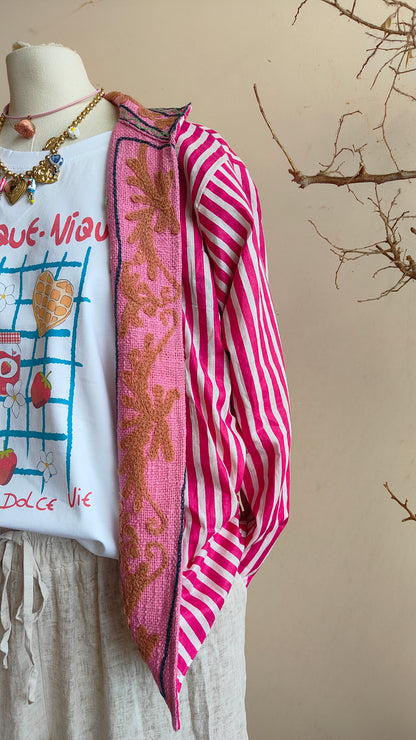 Giacca Boho tasche Canapa