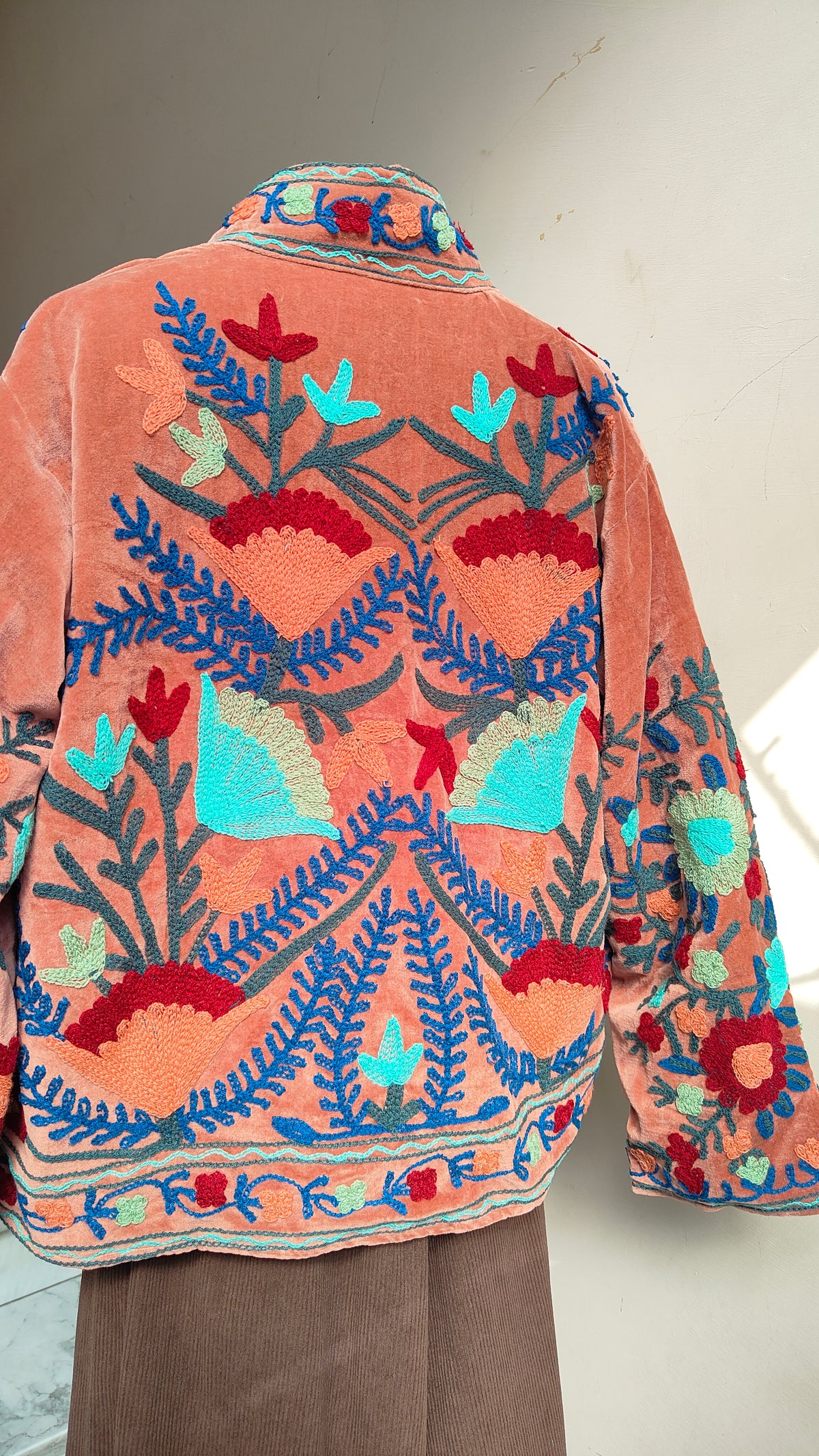 Giacca Boho con Tasche Laterali