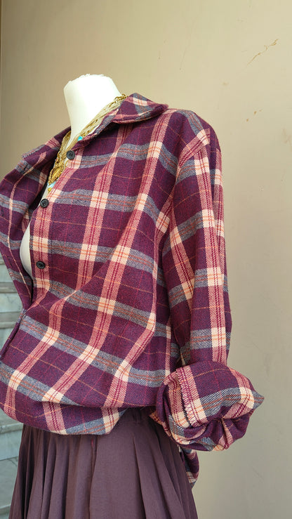 Camicia Tartan Oversize