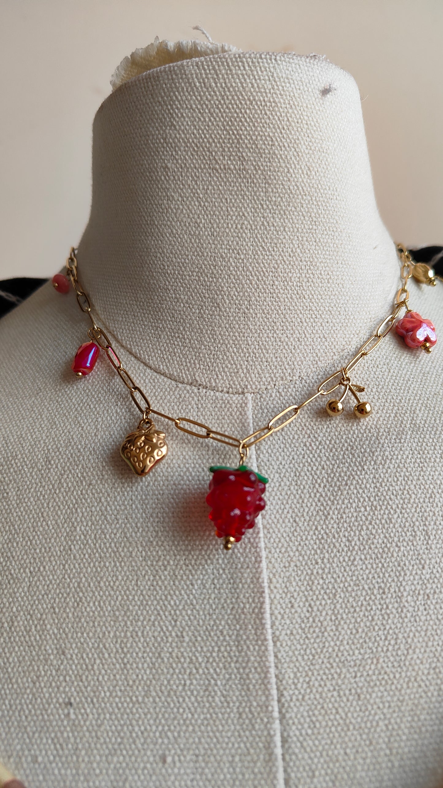 Collana set Lampone