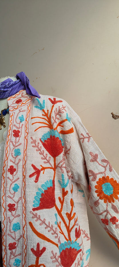 Giacca Boho tasche Canapa