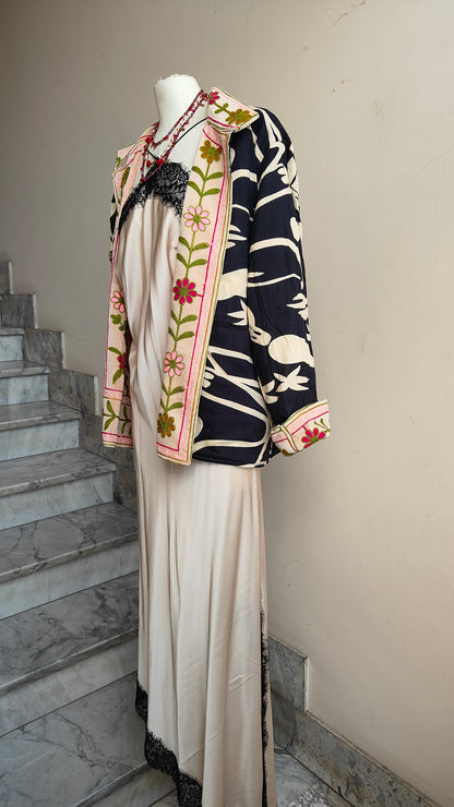 Giacca Boho con Tasche Laterali