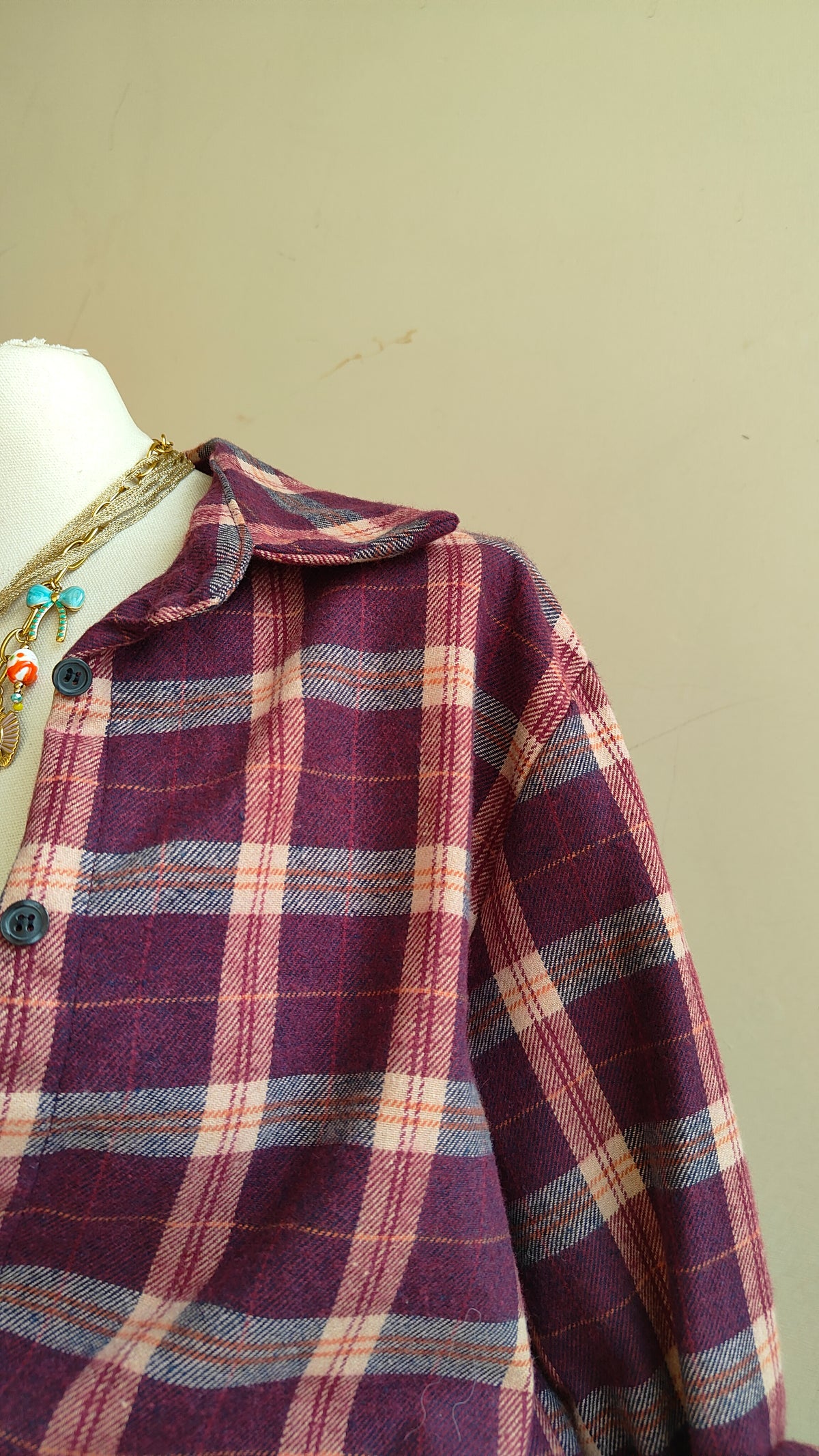 Camicia Tartan Oversize