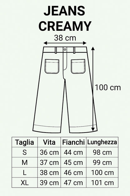 Jeans creamy