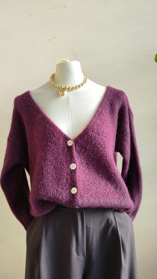 Cardigan mohair