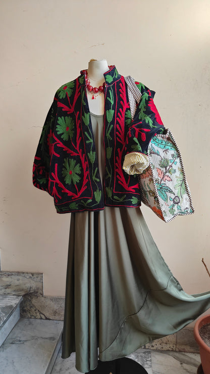 Giacca Boho con Tasche Laterali