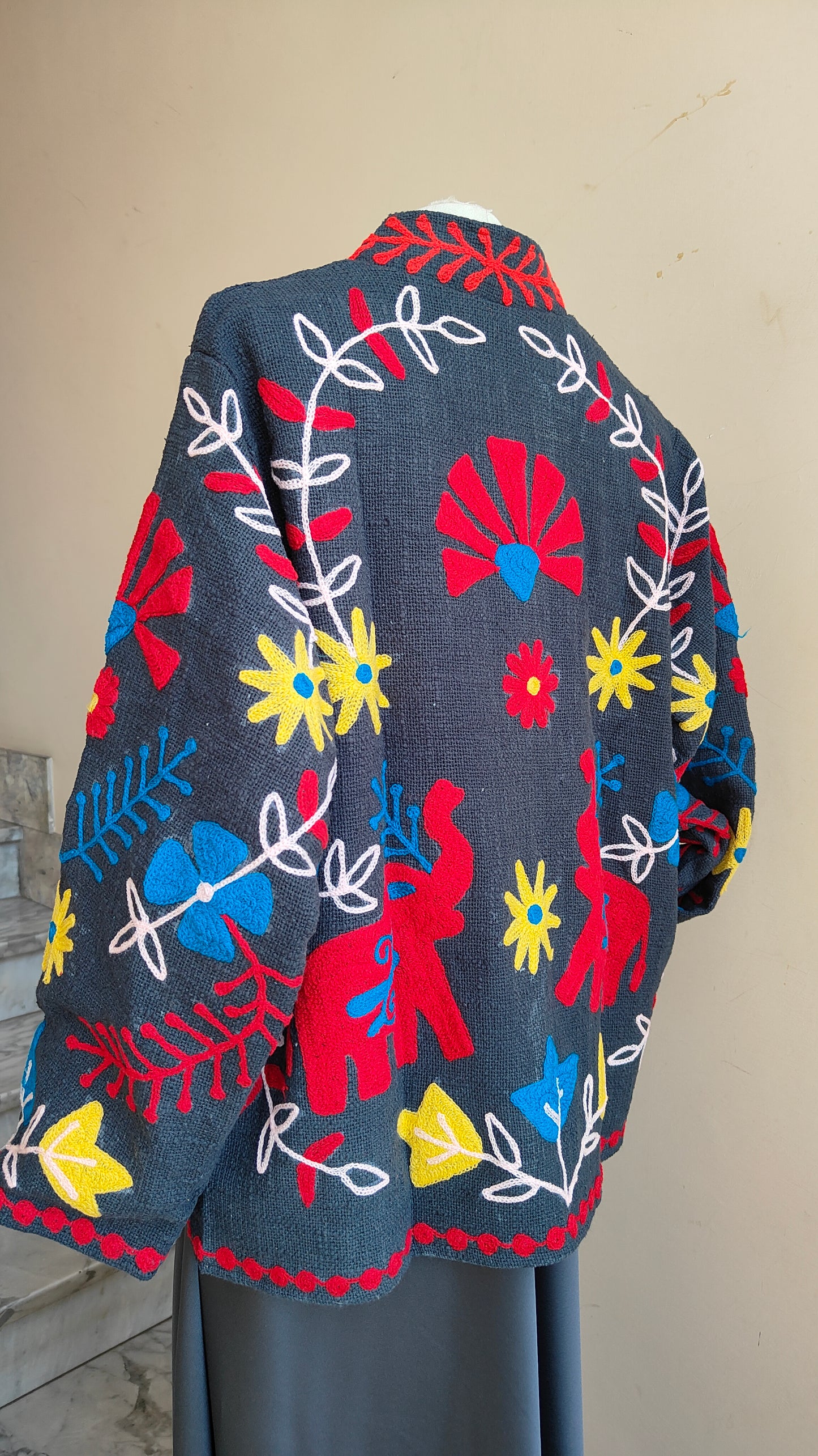 Giacca Boho tasche Canapa
