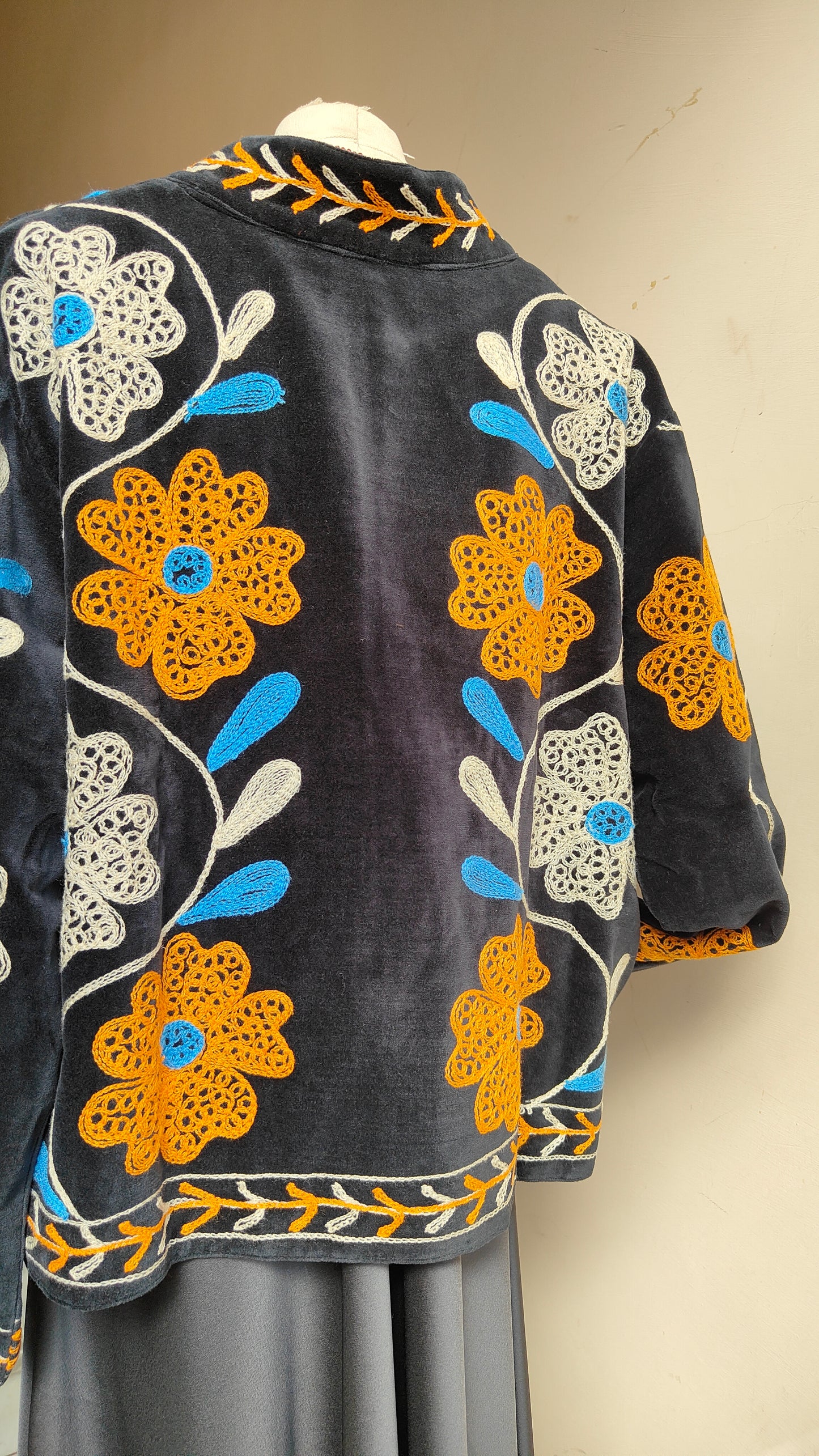 Giacca Boho con Tasche Laterali