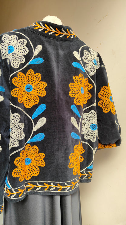Giacca Boho con Tasche Laterali