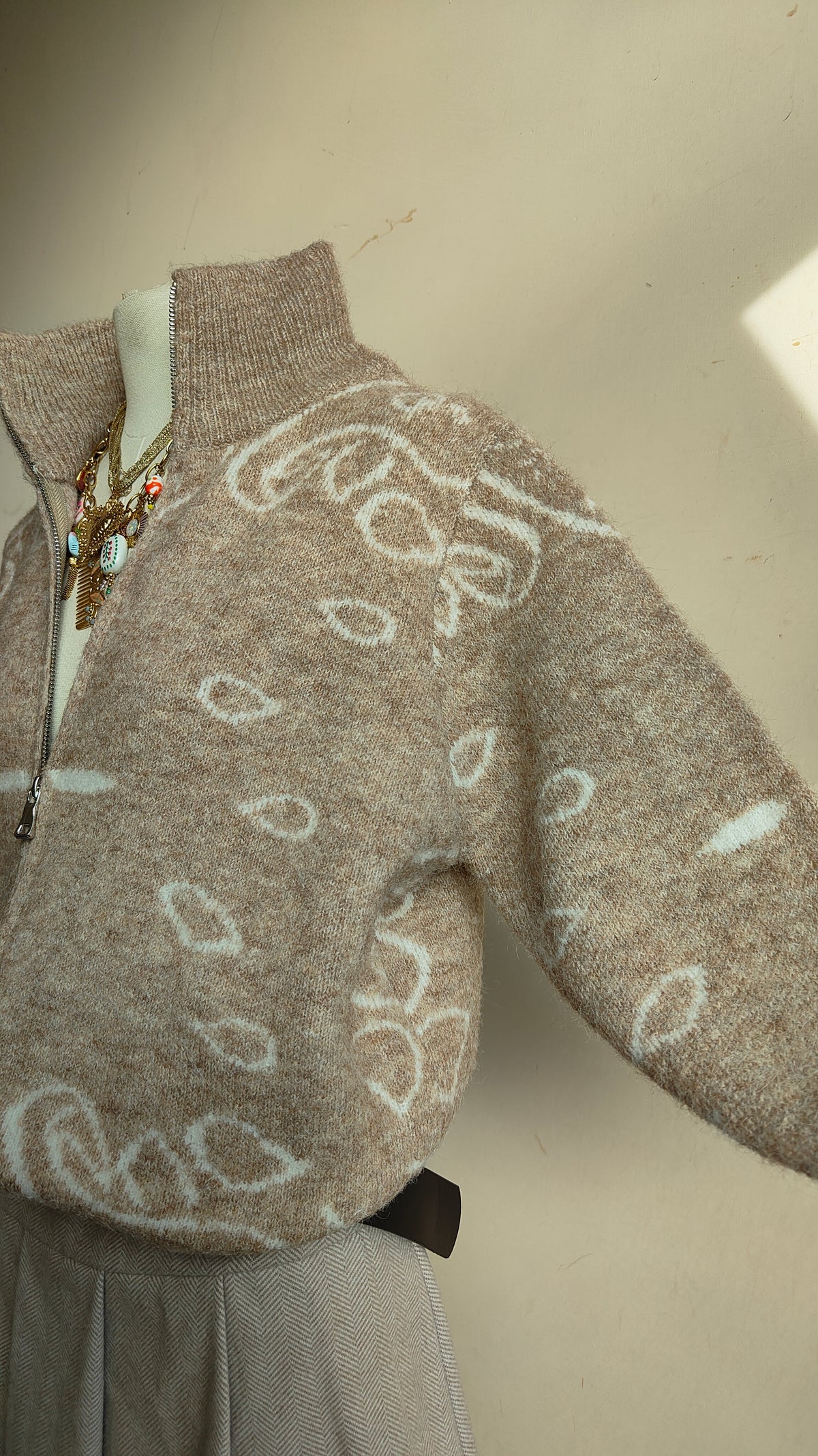 Cardigan Paisley Zip