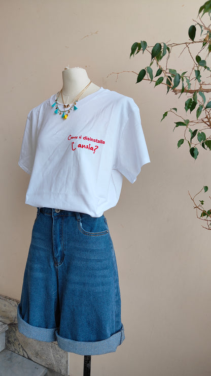T-shirt Disinstalla l’ansia