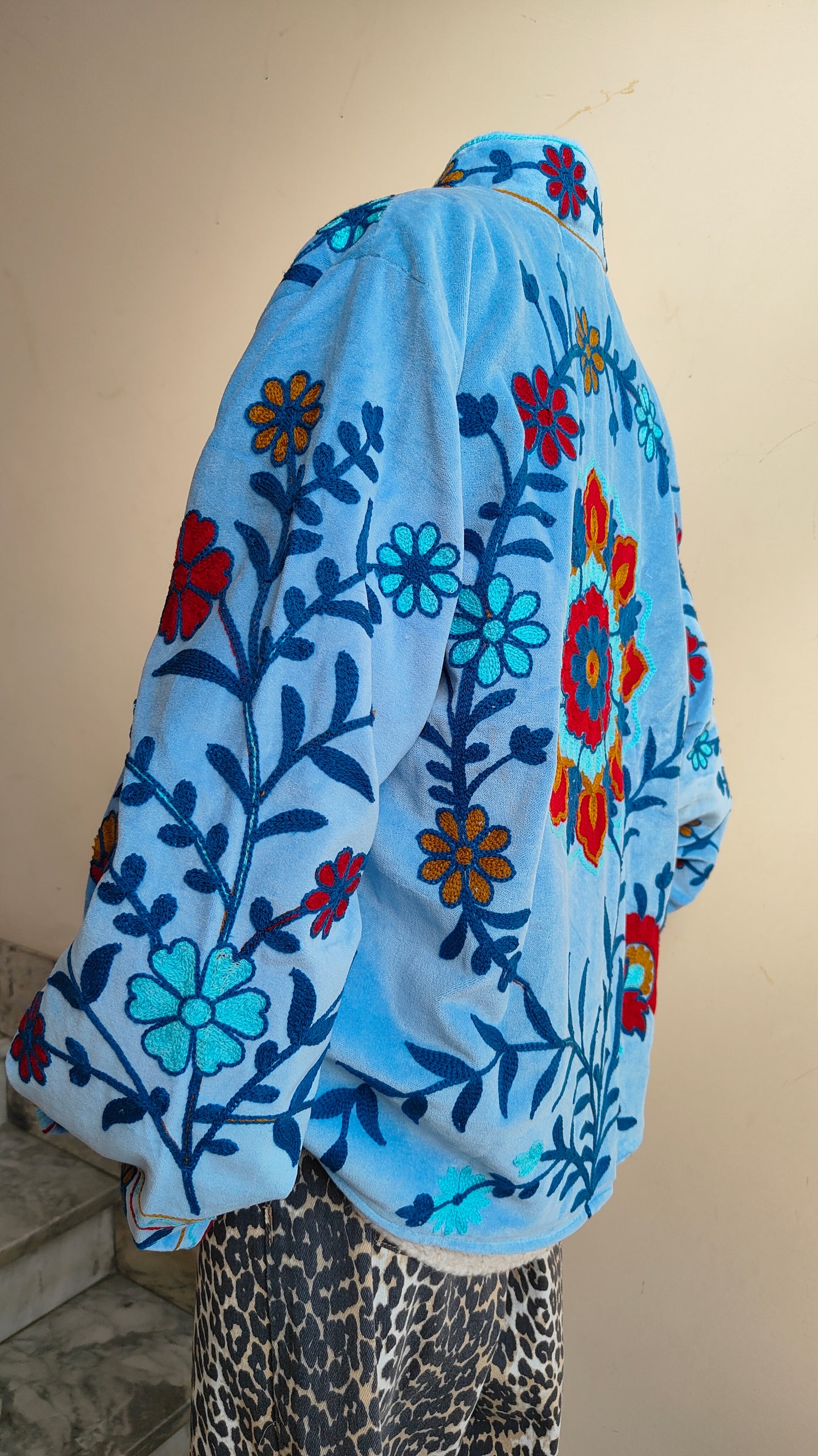 Giacca Boho con Tasche Laterali