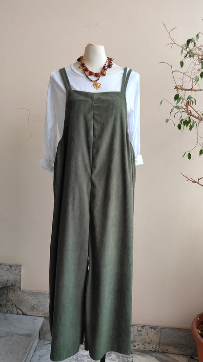 Salopette in Velluto a Coste