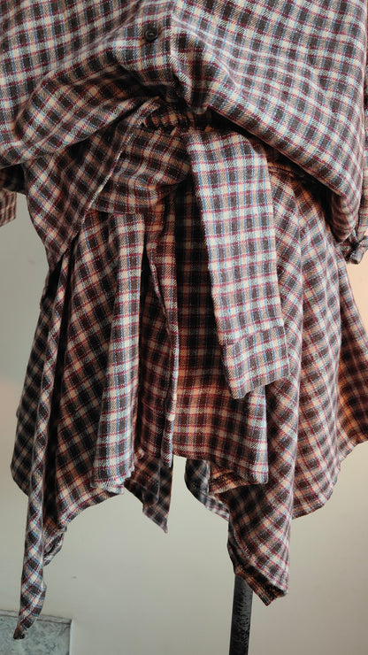 COMPLETO CHECK – CAMICIA & GONNA ASIMMETRICA