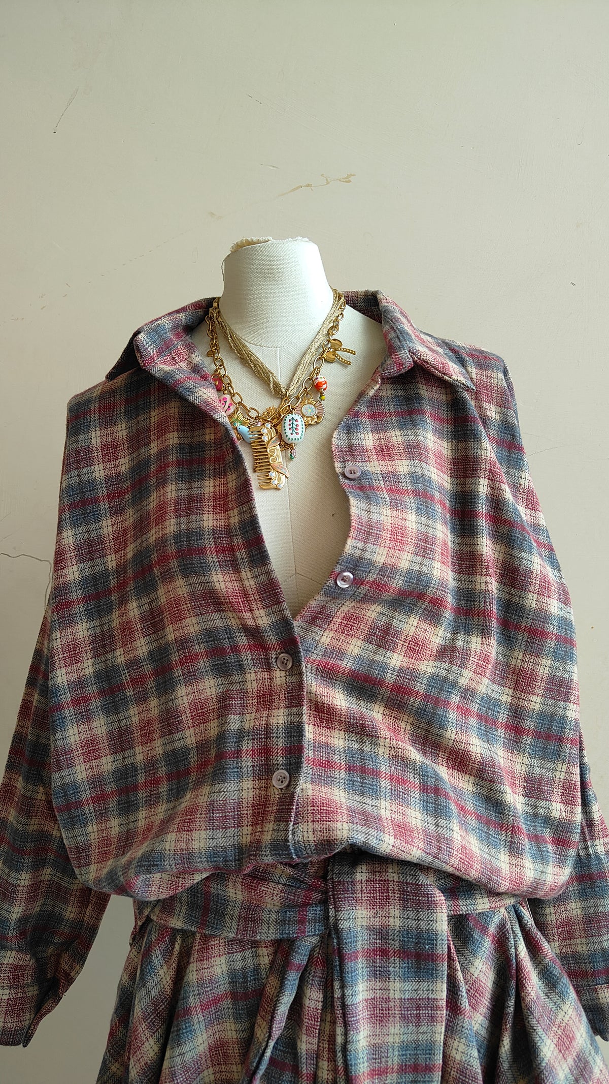 COMPLETO CHECK – CAMICIA & GONNA ASIMMETRICA