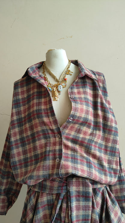 COMPLETO CHECK – CAMICIA & GONNA ASIMMETRICA
