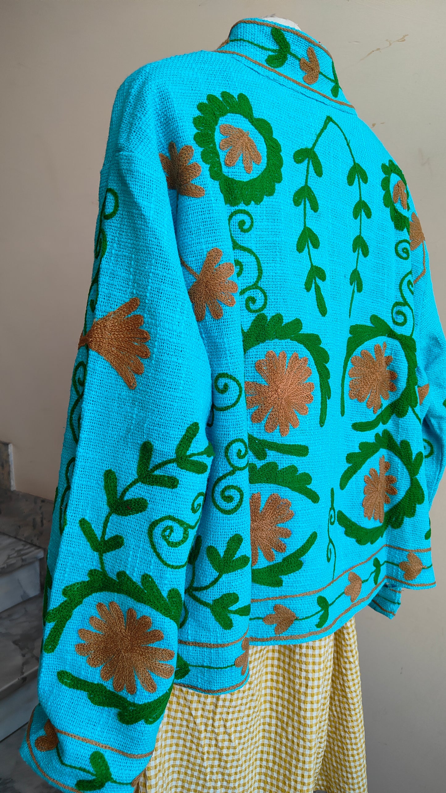 Giacca Boho tasche Canapa