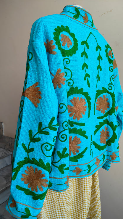 Giacca Boho tasche Canapa