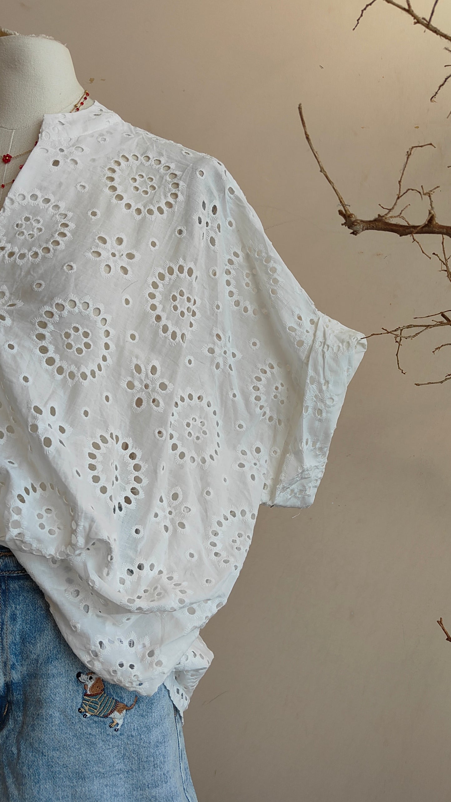 Camicia Broderie Fleur